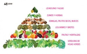 Pirámide alimentos vegano